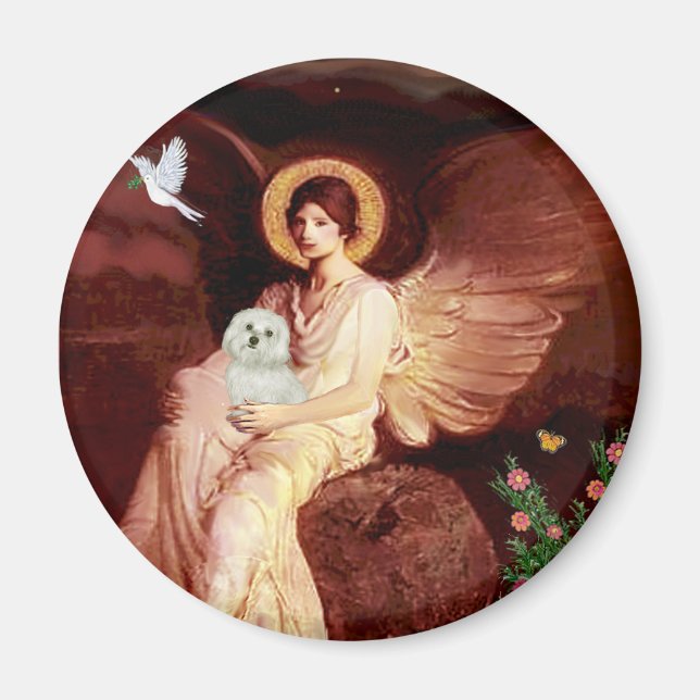 Maltese 11 - Seated Angel Magnet (Front)
