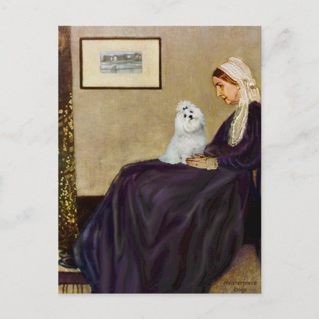 Maltese 6 - Whistlers Mother Postcard (Front)