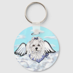 Maltese Angel Keychain