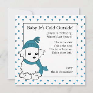 Maltese Baby Invitation