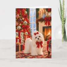 Maltese Christmas Card Fireplace