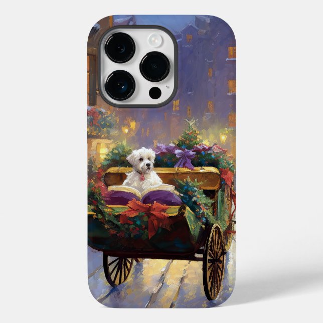 Maltese Christmas Festive Season Case-Mate iPhone Case (Back)