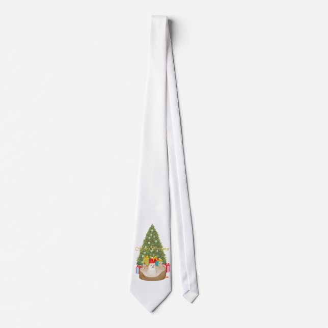 Maltese Christmas Tie (Front)