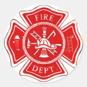 MALTESE CROSS CLASSIC ROUND STICKER