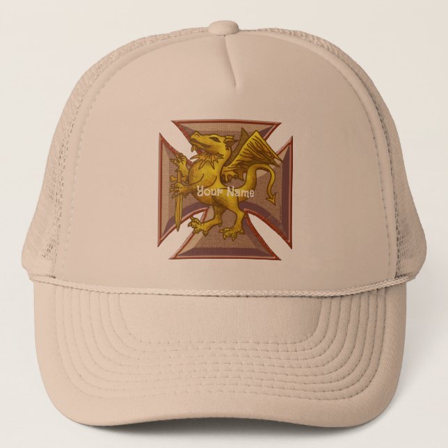 Maltese Cross Dragon  hat (Front)