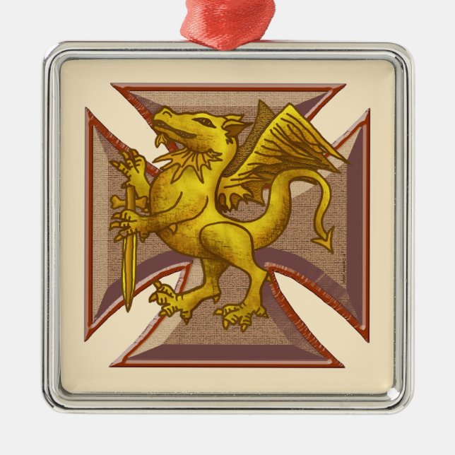 Maltese Cross Dragon  ornament (Front)
