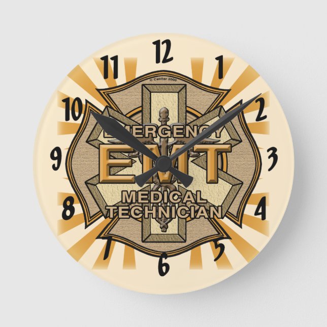 Maltese Cross  EMT Clock (Front)