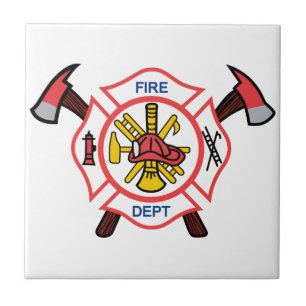 Maltese Cross Fire Dept Tile