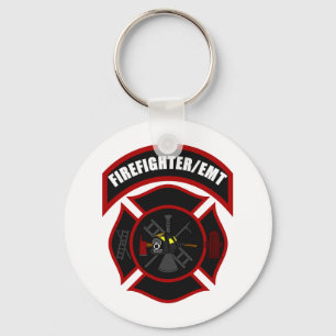 Maltese Cross - Firefighter/EMT Keychain