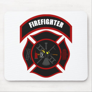 Maltese Cross - Firefighter Mouse Pad