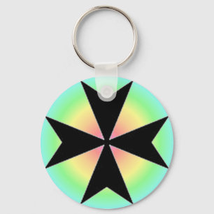 MALTESE CROSS KEY CHAIN