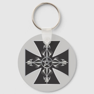 Maltese Cross Keychain