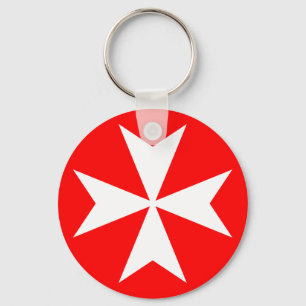 Maltese Cross Keychain