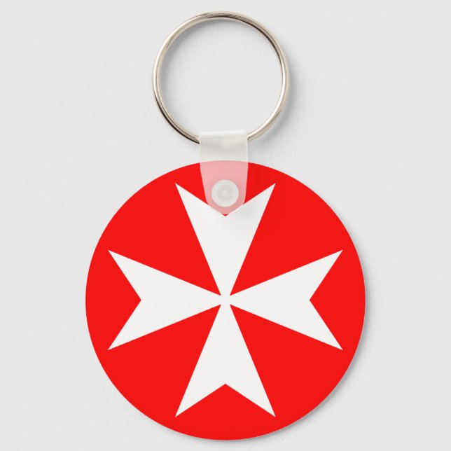 Maltese Cross Keychain (Front)