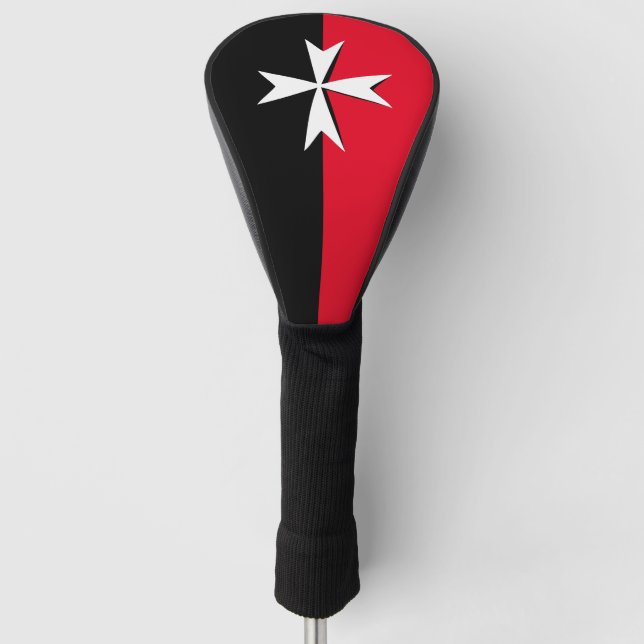 Maltese Cross & Malta flag Golf Covers /clubs (Front)