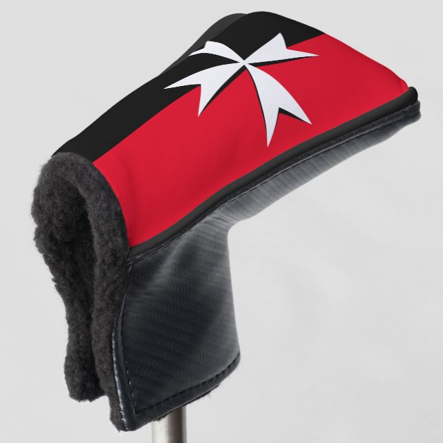 Maltese Cross & Malta flag Golf Covers /clubs (3/4 Front)