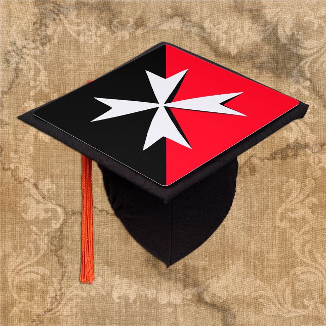 Maltese Cross & Malta Flag - Students /University Graduation Cap Topper (Creator Uploaded)