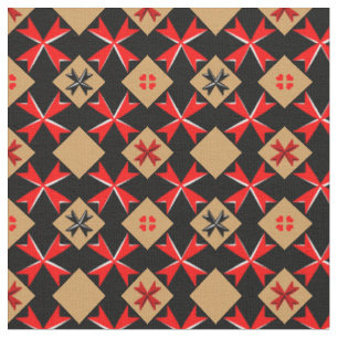 Maltese Cross & Malta Flag Trendy Fabric /fashion