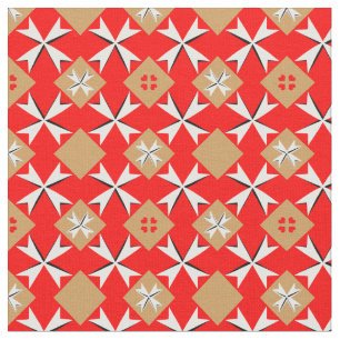 Maltese Cross & Malta Flag Trendy Fabric /fashion