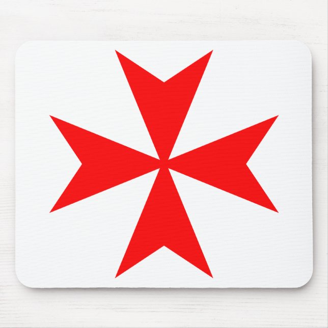 Maltese Cross Mouse Pad (Front)
