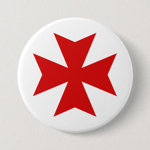Maltese Cross Red pin #1
