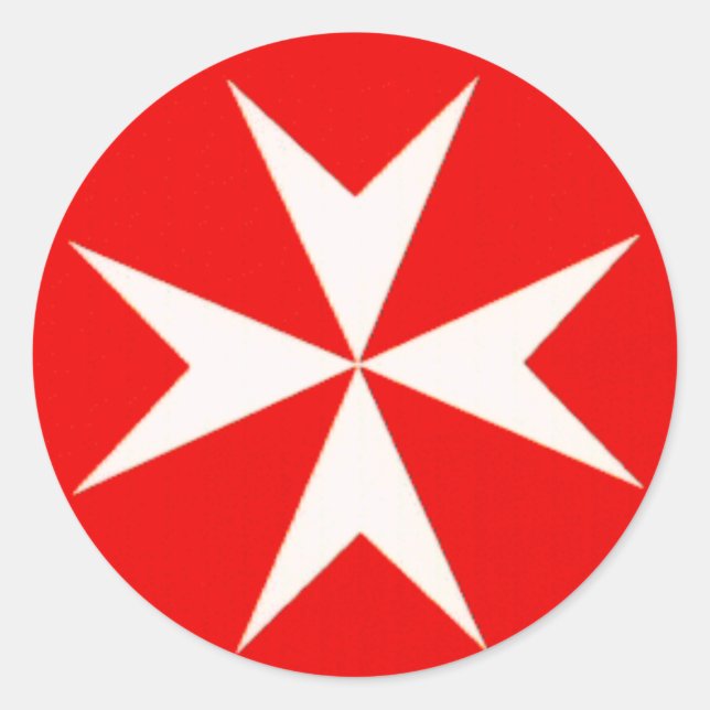 MALTESE CROSS SKATEBOARD STICKERS (Front)