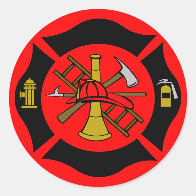 Maltese Cross Sticker 2 (Front)