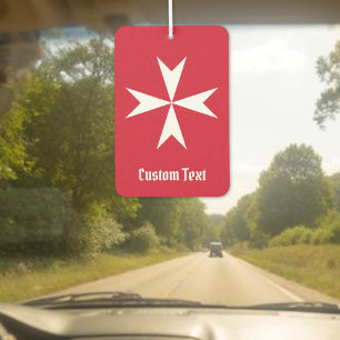 Maltese Cross Symbol Air Freshener