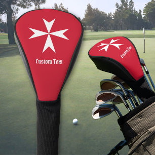 Maltese Cross Symbol Golf Head Cover