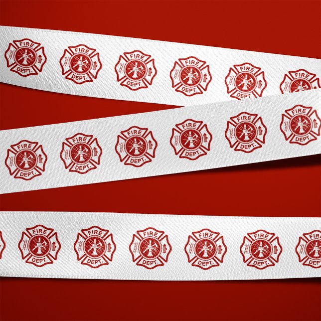 Maltese Cross Symbol Pattern Satin Ribbon (Creator Uploaded)