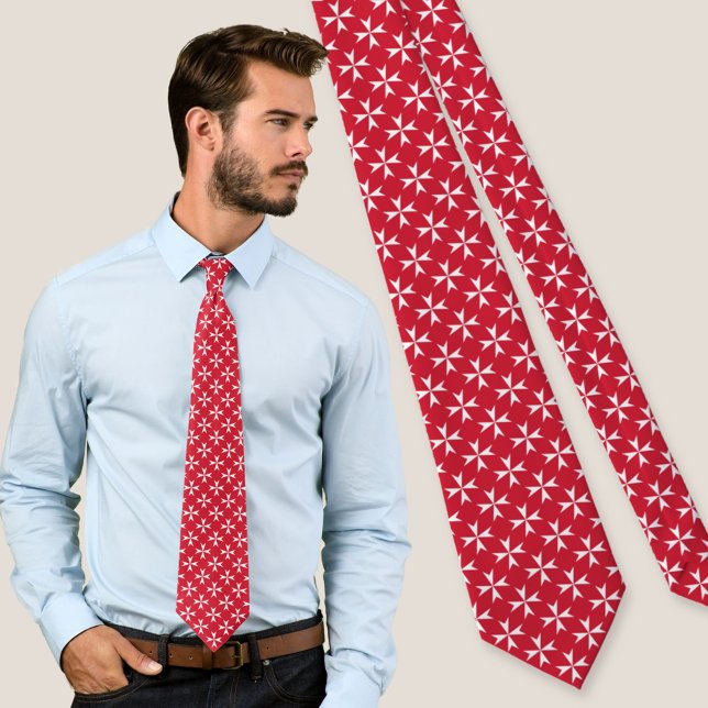 Maltese Cross Symbol Pattern Tie (Creator Uploaded)