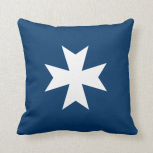 Maltese Cross Throw Pillow