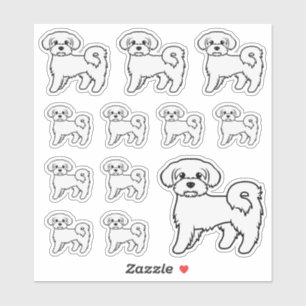 Maltese Cute Cartoon Dog Illustrations