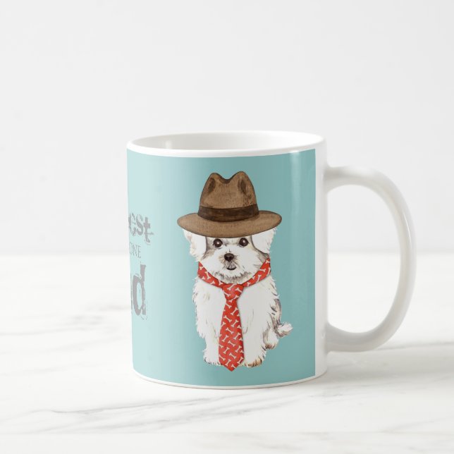 Maltese Dad Coffee Mug (Right)