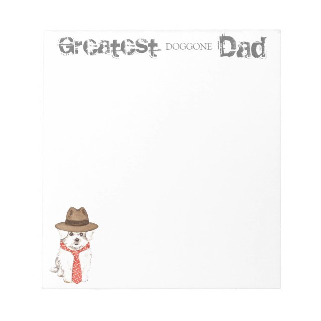 Maltese Dad Notepad (Front)