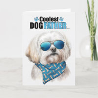 Maltese Dog Coolest Dad Father's Day