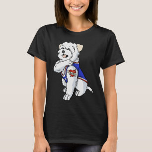 Maltese Dog Love Dad Puppy Owner T-Shirt