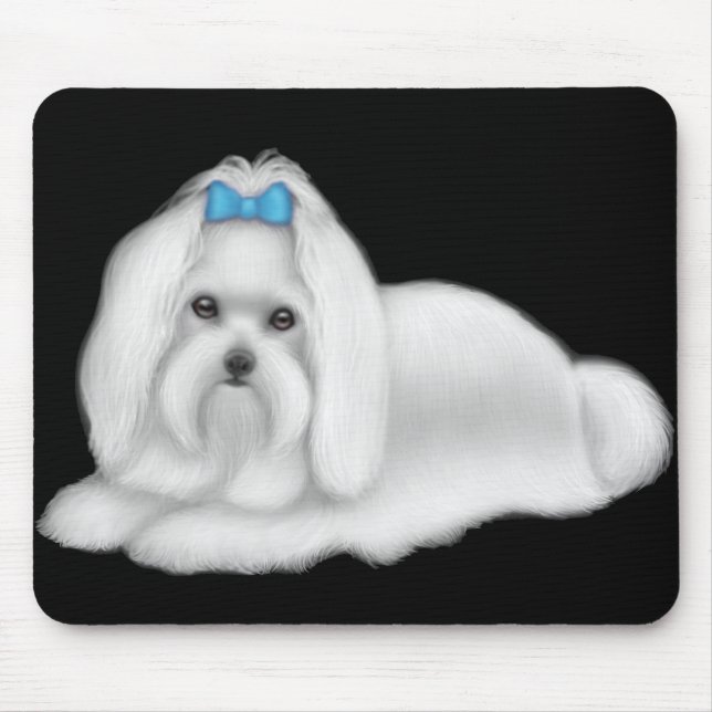 Maltese Dog Mousepad (Front)