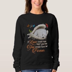Maltese Dog Paw Love Loss Of Dog Beautiful Pet Mem Sweatshirt