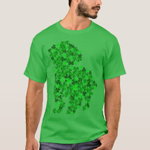 Maltese Dog Shamrock Leaf St Patrick Day  T-Shirt