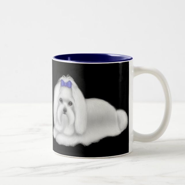 Maltese Dogs Mug (Right)
