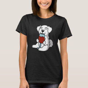 Maltese Drinking Wine Dog T-Shirt