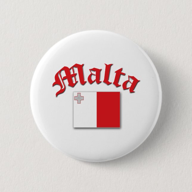 Maltese Flag 2 Inch Round Button (Front)