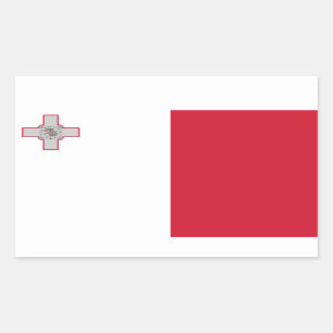 Maltese Flag, Flag of Malta Sticker