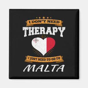 Maltese Flag I Funny Malta Vacation Gift Magnet