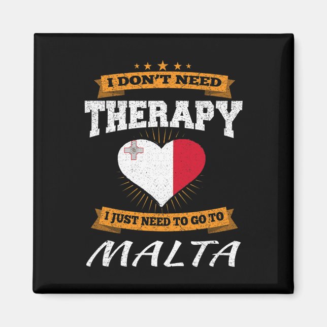 Maltese Flag I Funny Malta Vacation Gift  Magnet (Front)