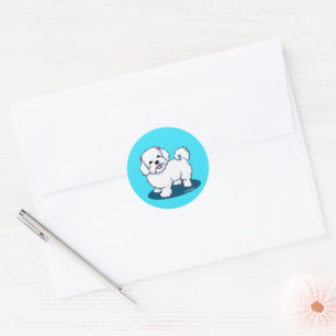 Maltese Girl Sticker