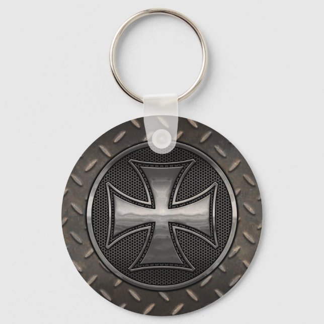 Maltese Gridiron Keychain (Front)