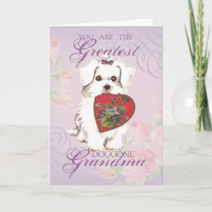 Maltese Heart Grandma Card