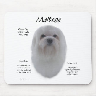 Maltese History Design Mouse Pad